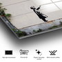 Wallity Cuadro Decorativo Banksy en Vidrio Templado 50 x 70 cm